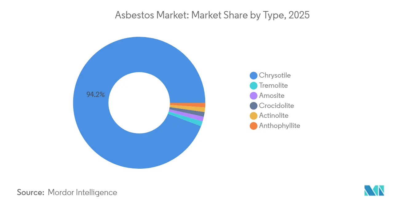 Asbestos Market: Market Share by Type, 2025