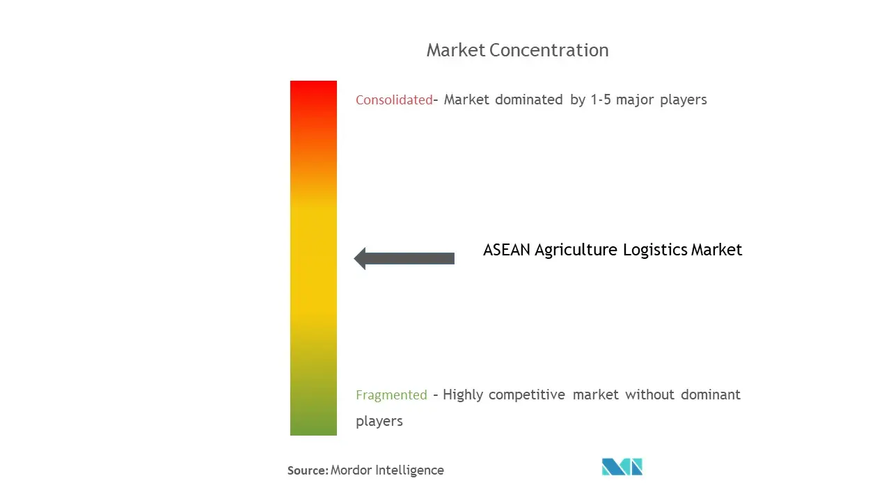 ASEAN Agricultural Logistics Market Concentration