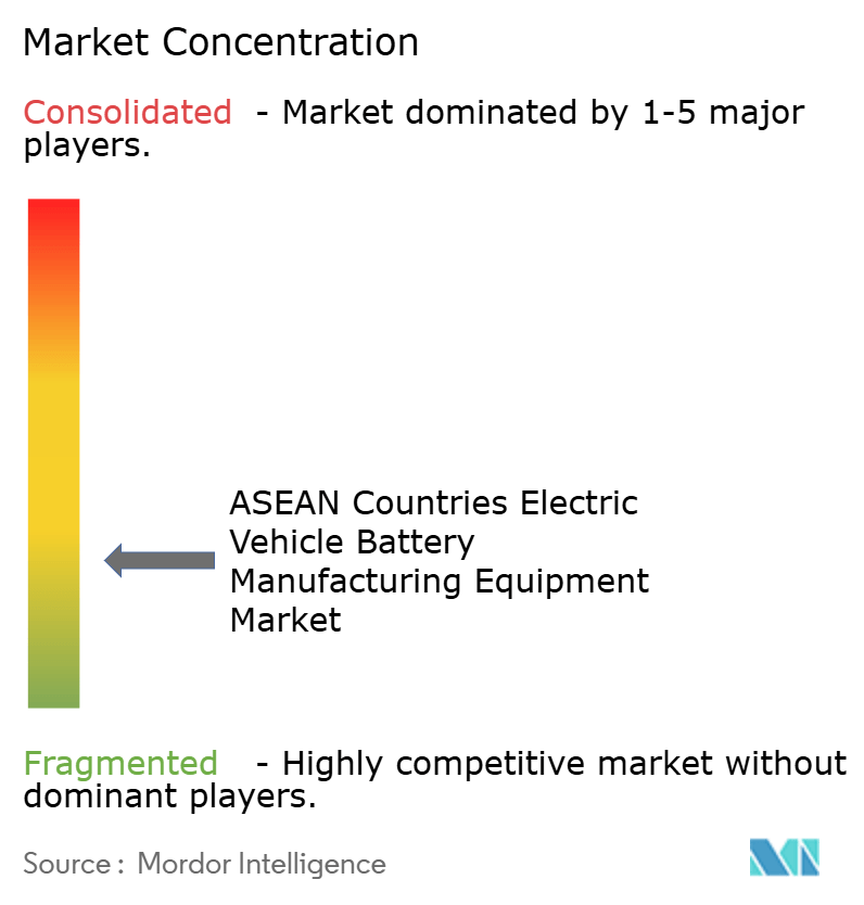 ASEAN Countries Electric Vehicle Battery Manufacturing Equipment Market Concentration