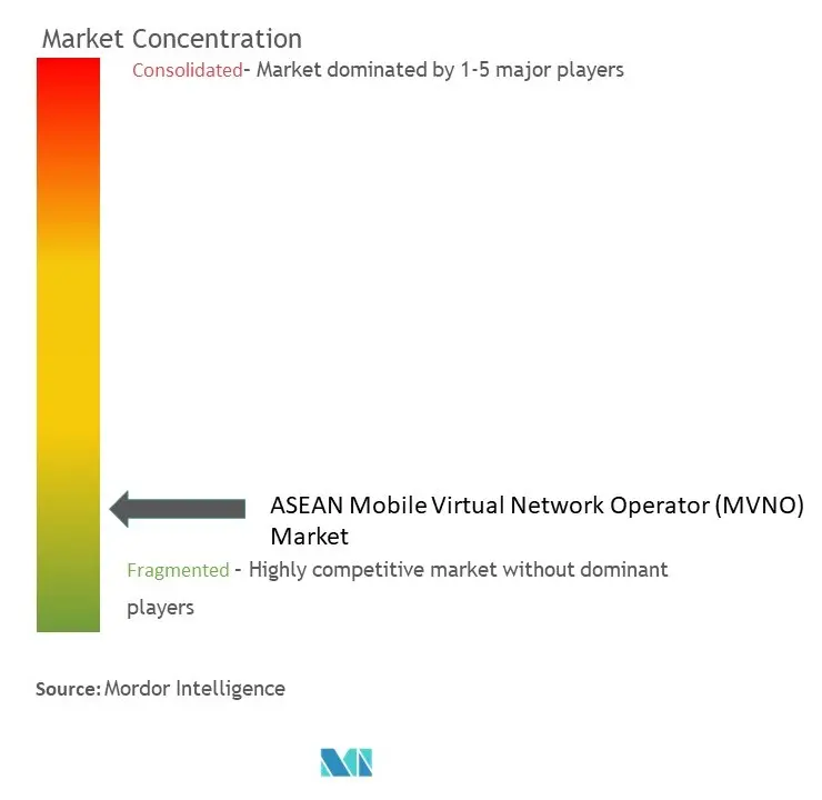 The ASEAN Mobile Virtual Network Operator (MVNO) Market Concentration