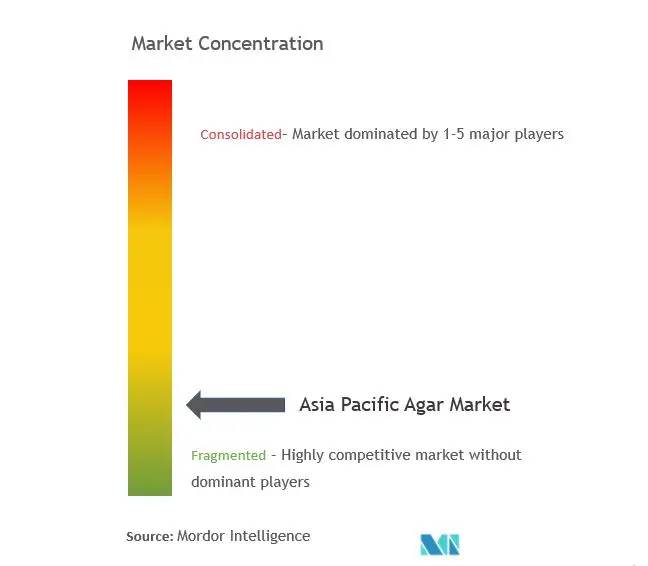 Asia-Pacific AgarConcentración del Mercado