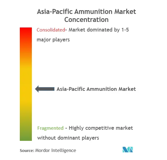 Cocentration-APAC Ammunition Market Concentration