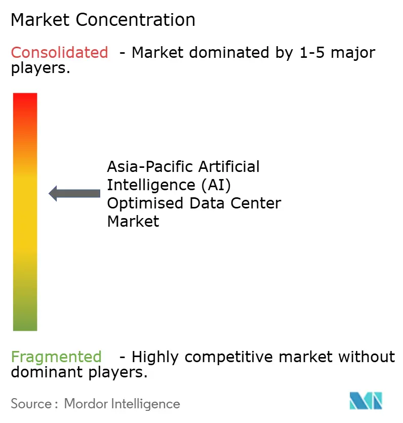 Asia-Pacific Artificial Intelligence (AI) Optimised Data Center Market Concentration