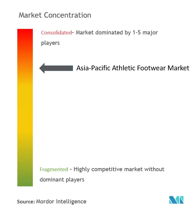 Asia-Pacific Athletic Footwear Market Concentration