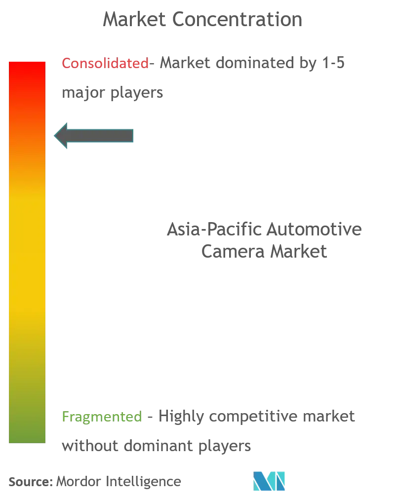 Asia Pacific Automotive Camera Market Concentration