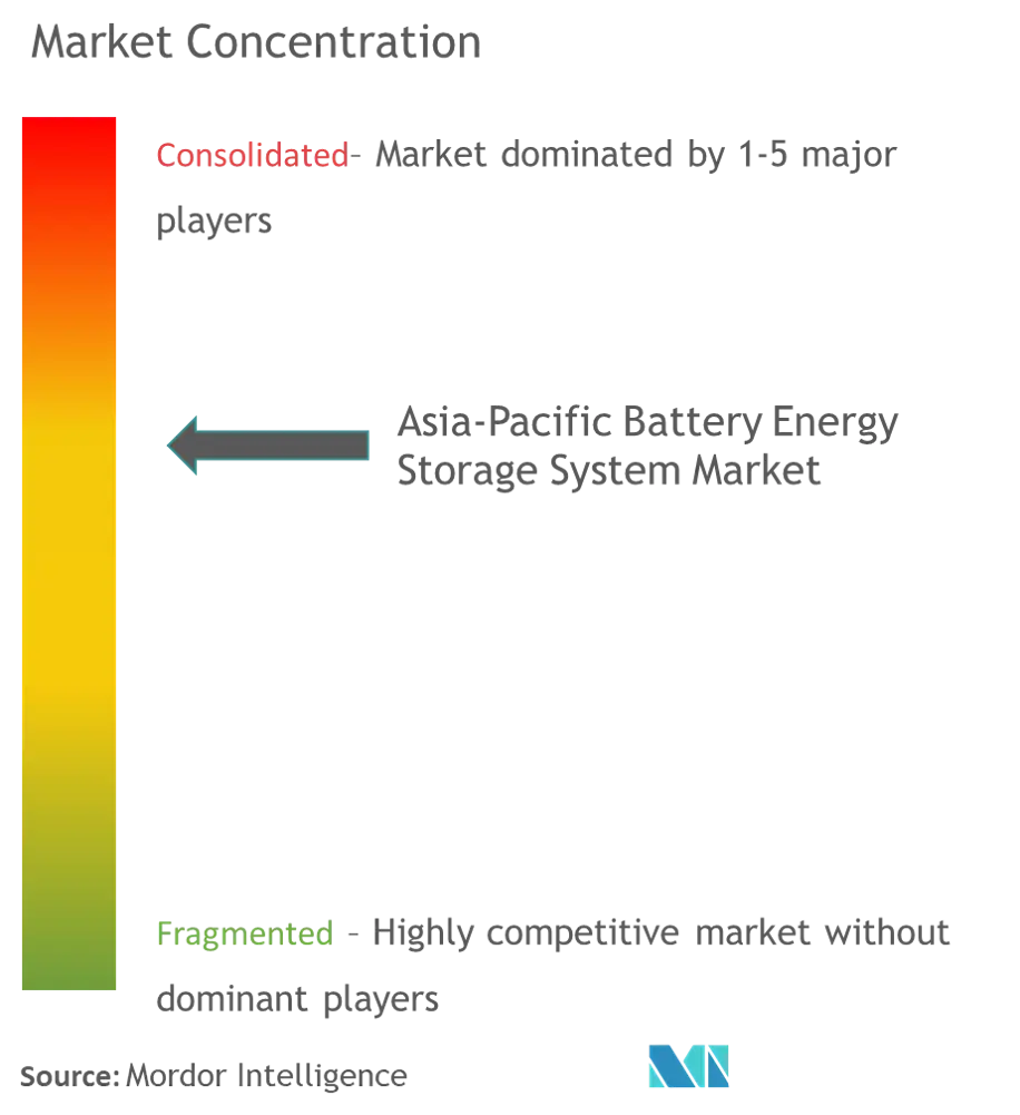 Asia-Pacific Battery Energy Storage System Market Concentration