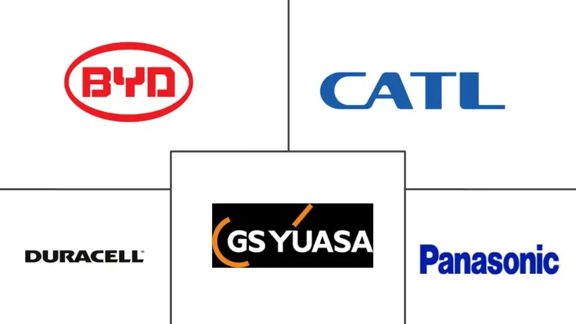 Principales actores en Mercado de Baterías de Asia-Pacífico industria