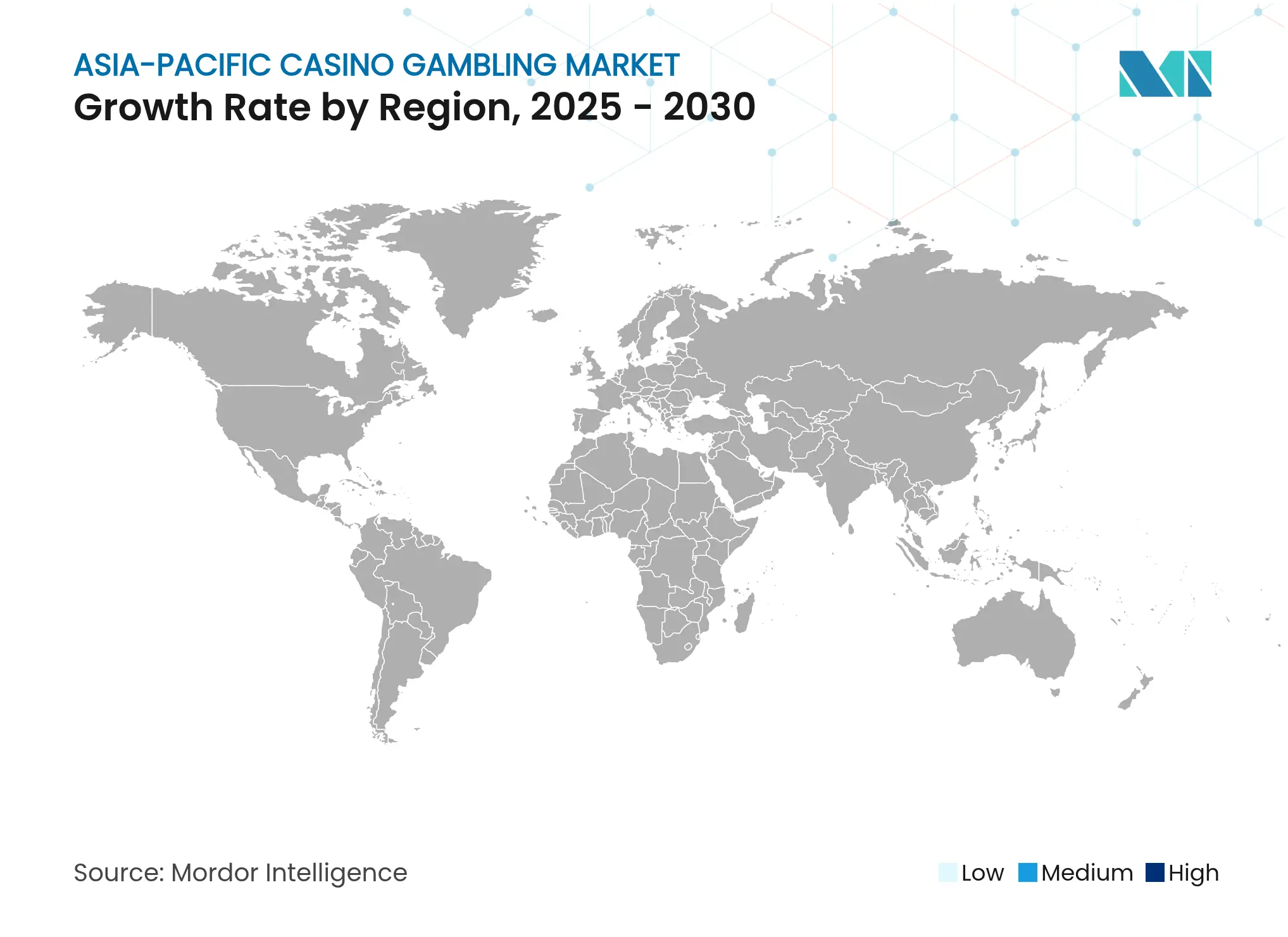 Asia-Pacific Casino Gambling Market: Growth Rate by Region