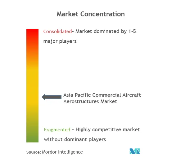 Asia Pacific Commercial Aircraft Aerostructures Market Concentration