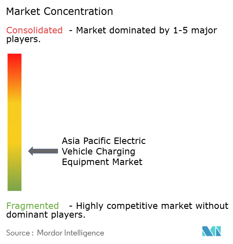 Asia Pacific Electric Vehicle Charging Equipment Market Concentration