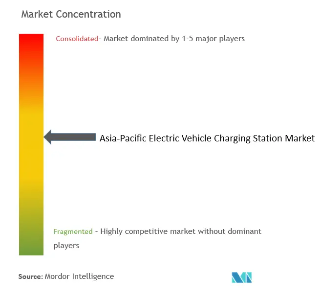 APAC Electric Vehicle Charging Station Market Concentration