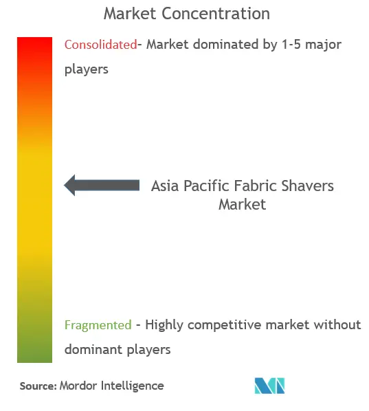 Asia Pacific Fabric Shavers Market Concentration