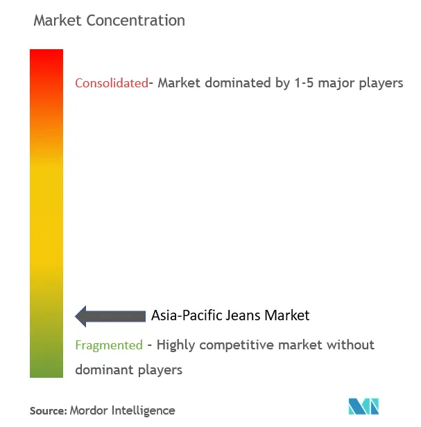 Asia-Pacific Jeans Market Concentration