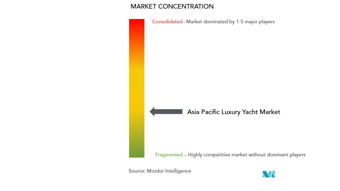 Asia Pacific Luxury Yacht Market Concentration