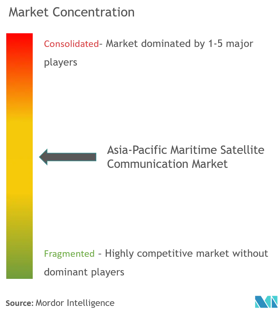 Concentration du marché des communications maritimes par satellite en Asie-Pacifique