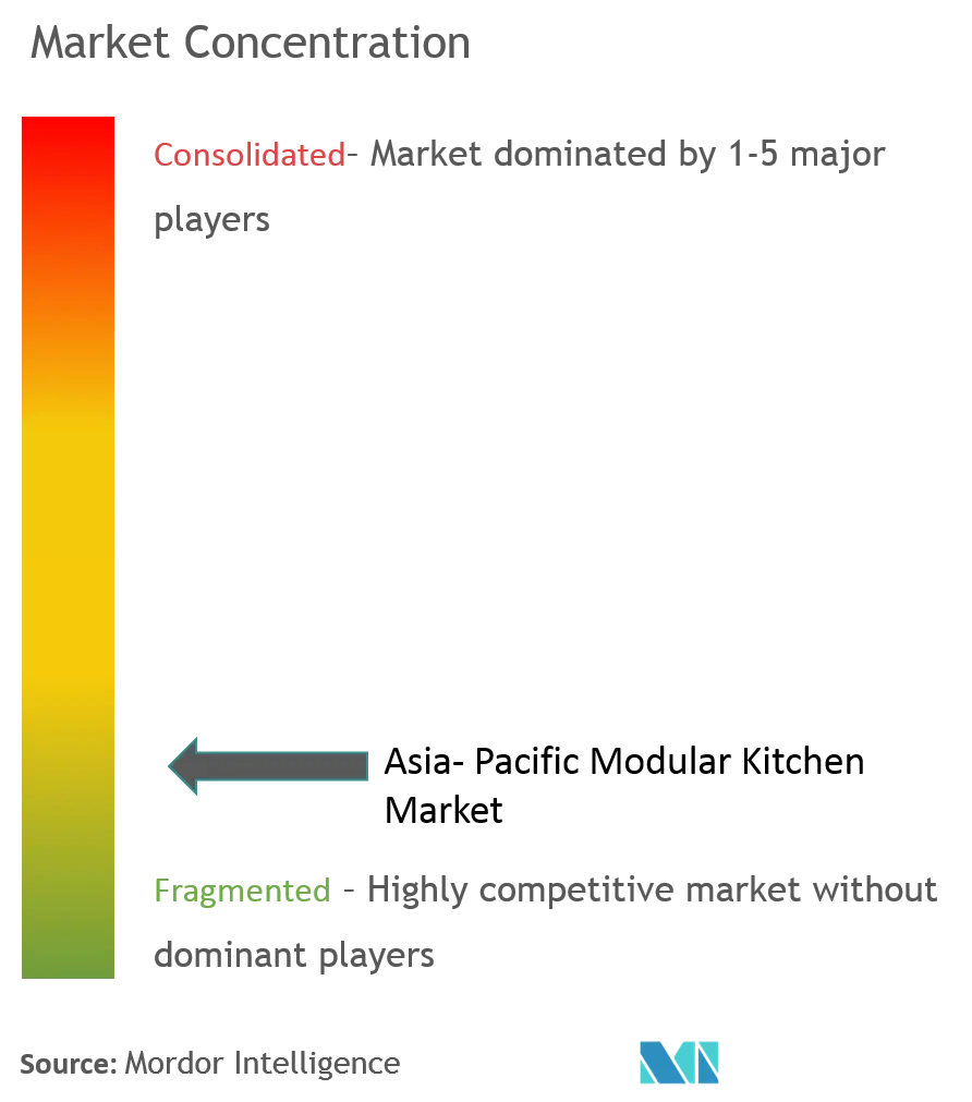 Asia-Pacific Modular Kitchen Market Concentration