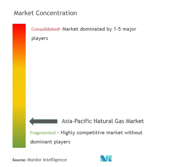 Asia-Pacific Natural Gas Market Concentration