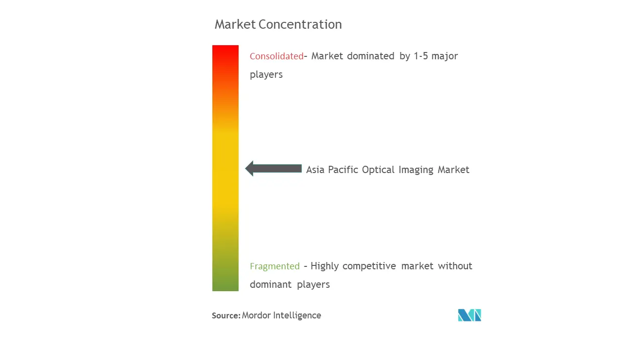 Imágenes ópticas de Asia y el PacíficoConcentración del Mercado