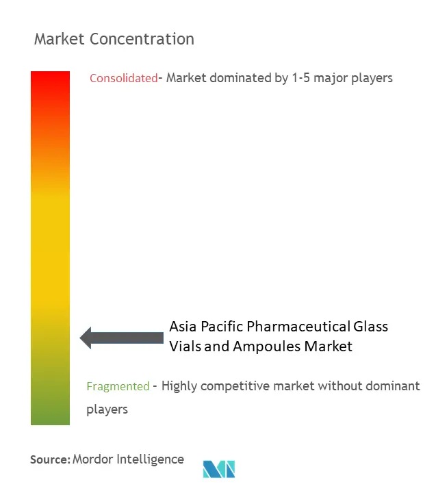 Asia Pacific Pharmaceutical Glass Vials And Ampoules Market Concentration