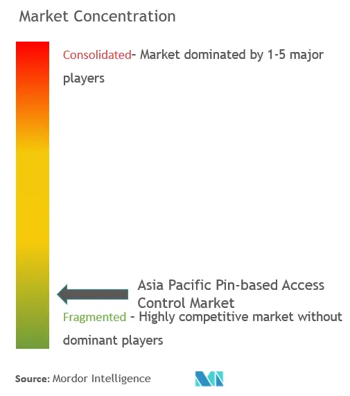 Asia-Pacific Pin-based Access Control Market Concentration