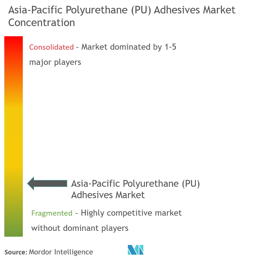 Asia-Pacific Polyurethane (PU) Adhesives Market - Market Concentration.png