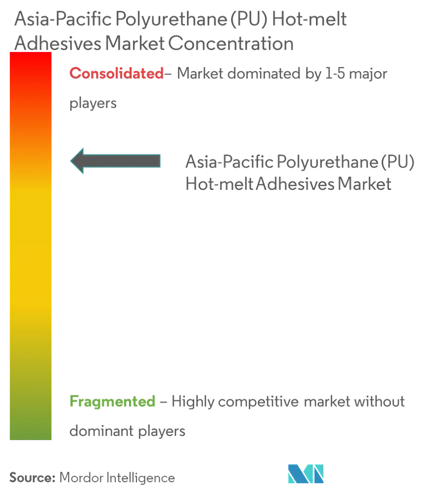 Asia-Pacific Polyurethane (PU) Hot-melt Adhesive Market - Market Concentration.png