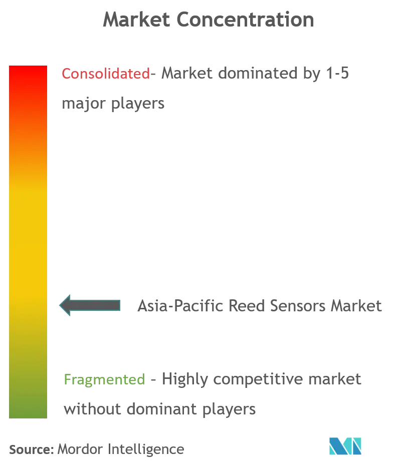 Asia Pacific Reed Sensors Switches Market Concentration