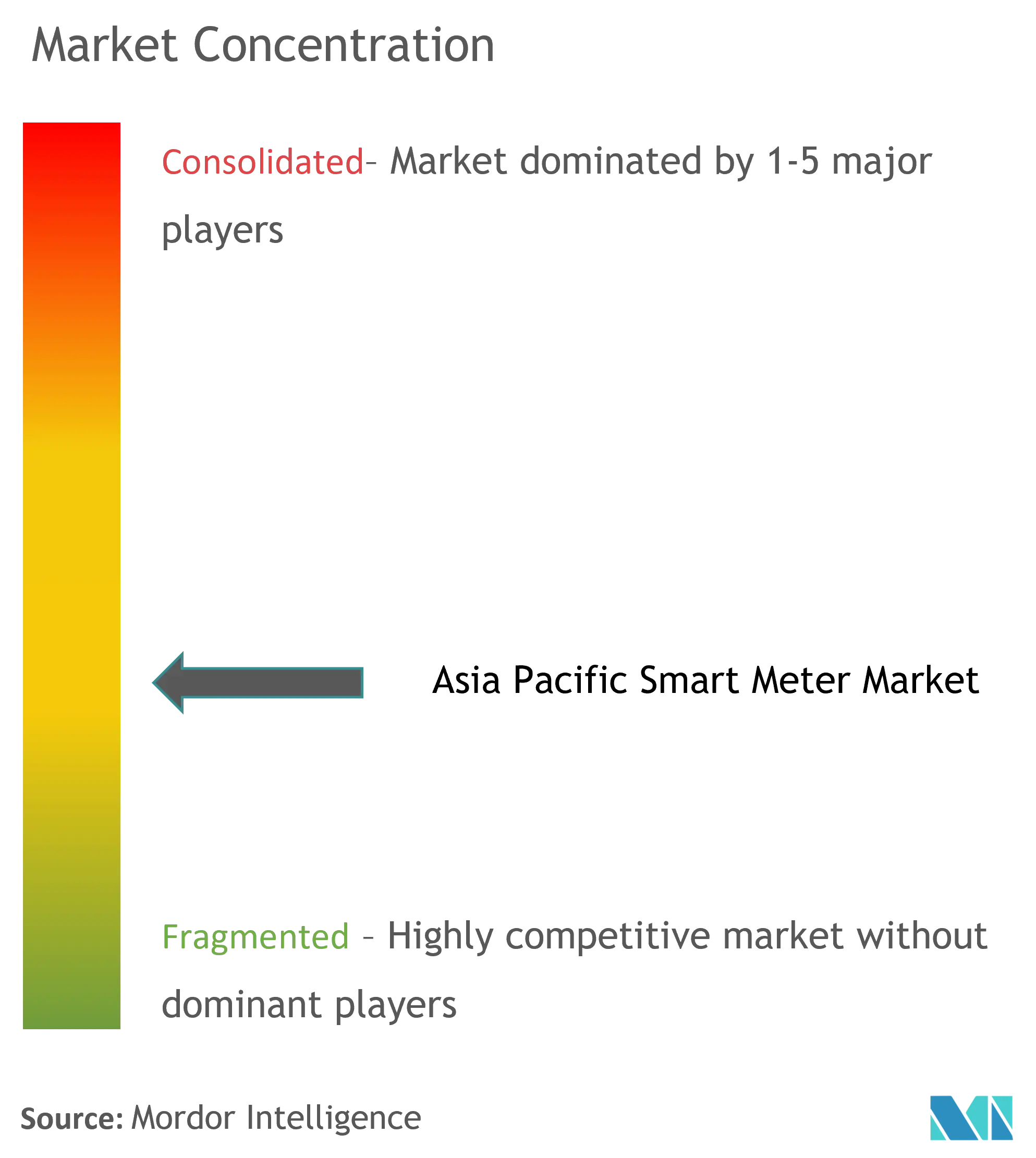 Asia Pacific Smart Meter Market Concentration