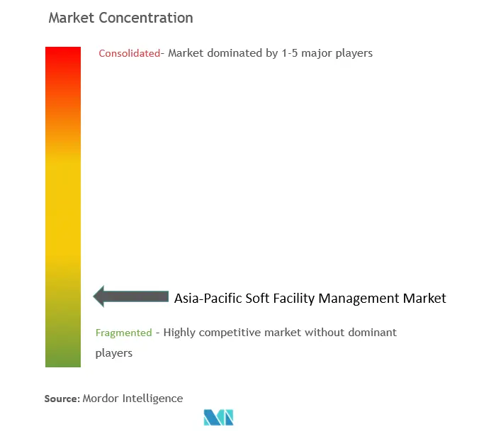 アジア太平洋地域のソフト・ファシリティ・マネジメント市場の集中度