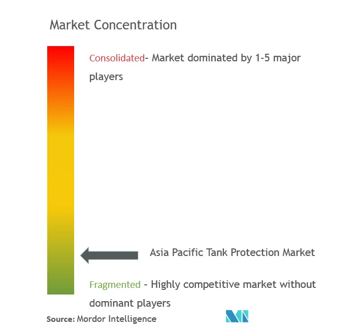 Asia Pacific Tank Protection Market  Concentration