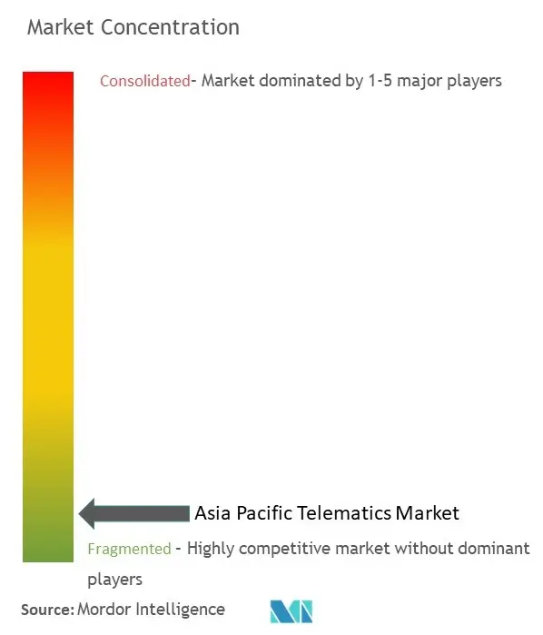 APAC Telematics Market Concentration