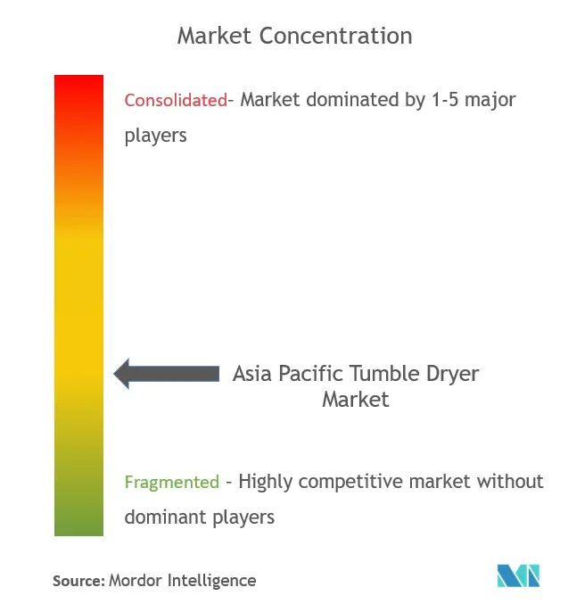 Asia-Pacific Tumble Dryers Market Concentration