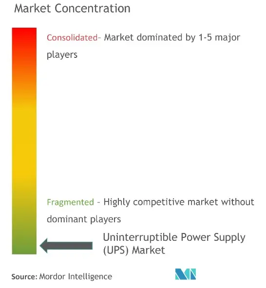 Asia-Pacific Uninterruptible Power Supply (UPS) Market Concentration