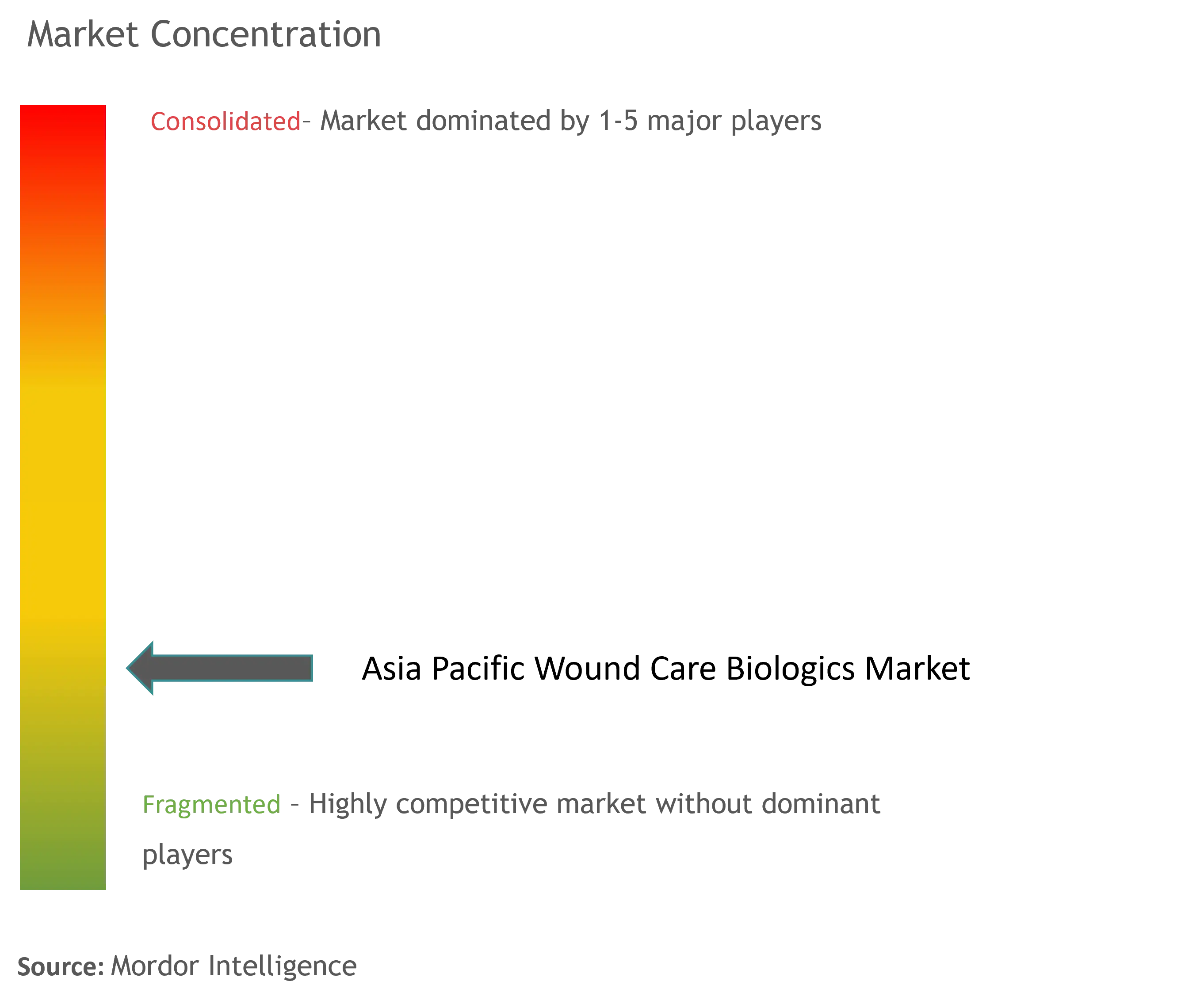 Asia Pacific Wound Care Biologics Market Concentration