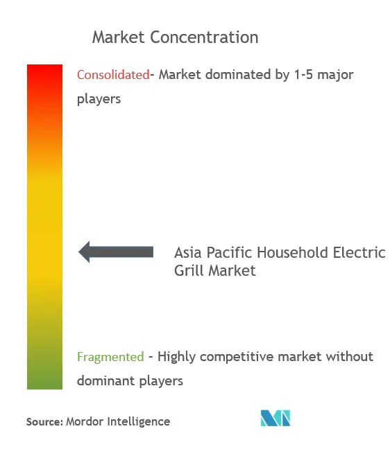 Asia Pacific Household Electric Grills Market Concentration