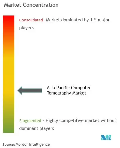 アジア太平洋地域の産業用コンピュータ断層撮影法市場集中度
