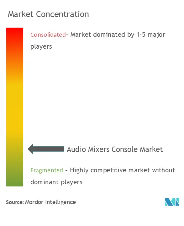 Audio Mixers Console Market Concentration