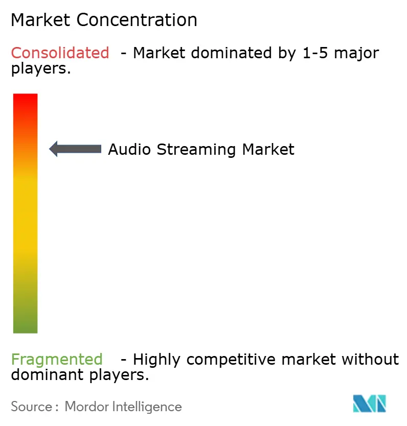 Audio Streaming Market Concentration