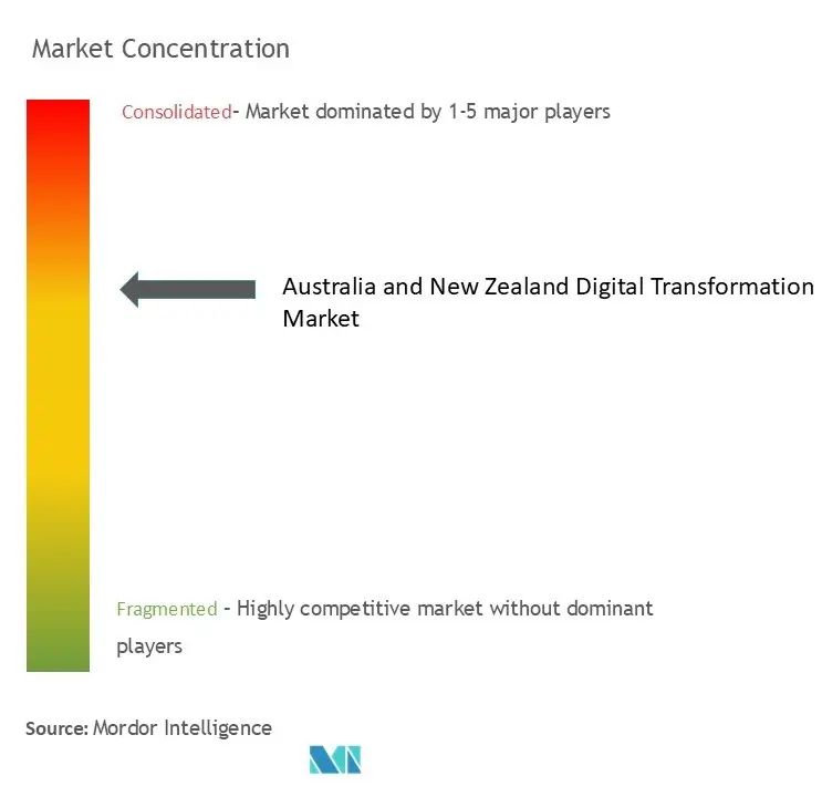 Australia And New Zealand Digital Transformation Market Concentration