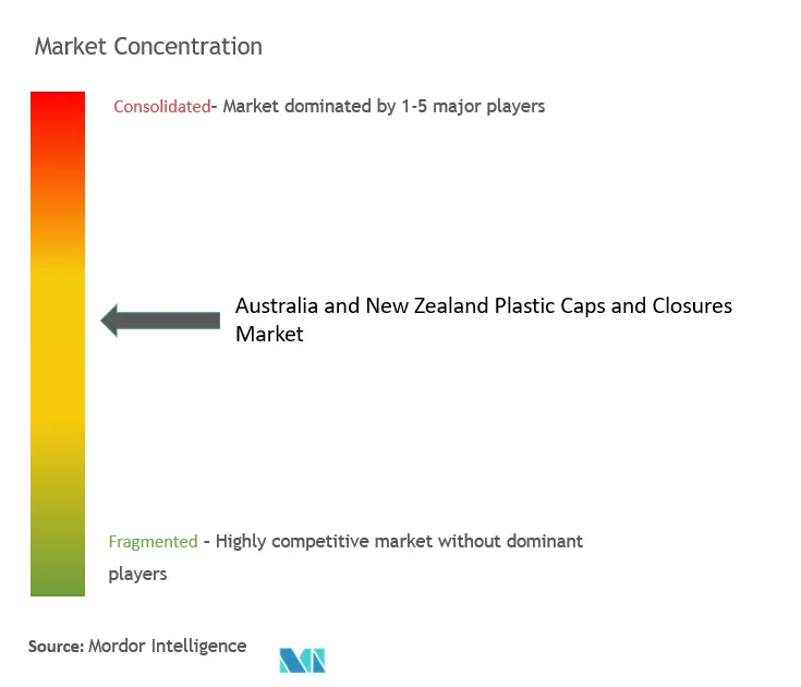 Australia And New Zealand Plastic Caps And Closures Market Concentration