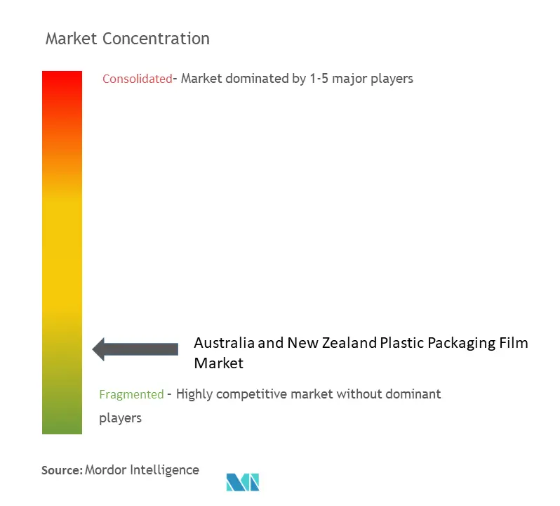 Australia And New Zealand Plastic Packaging Film Market Concentration