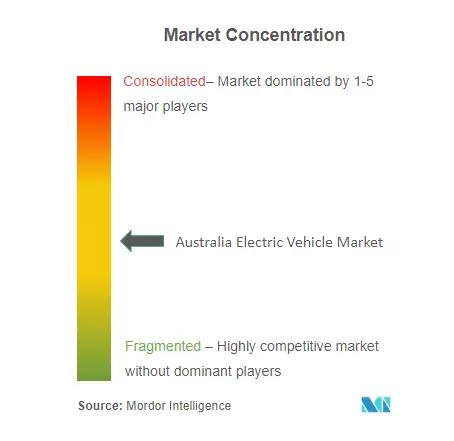Australia Electric Vehicle Market Concentration