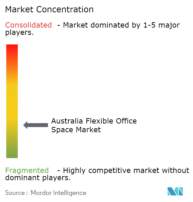 Australia Flexible Office Space Market Concentration