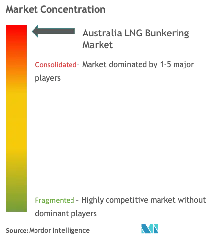 Bunkering de GNL en AustraliaConcentración del Mercado