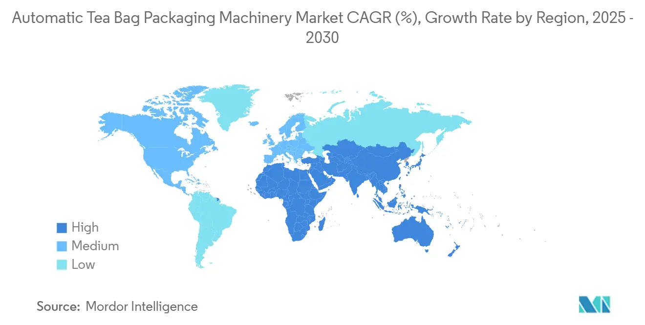 Automatic Tea Bag Packaging Machinery Market CAGR (%), Growth Rate by Region