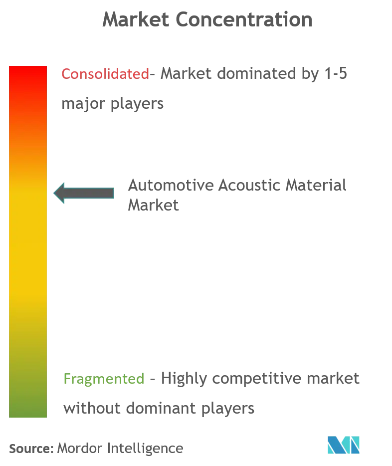 Automotive Acoustic Material Market Concentration