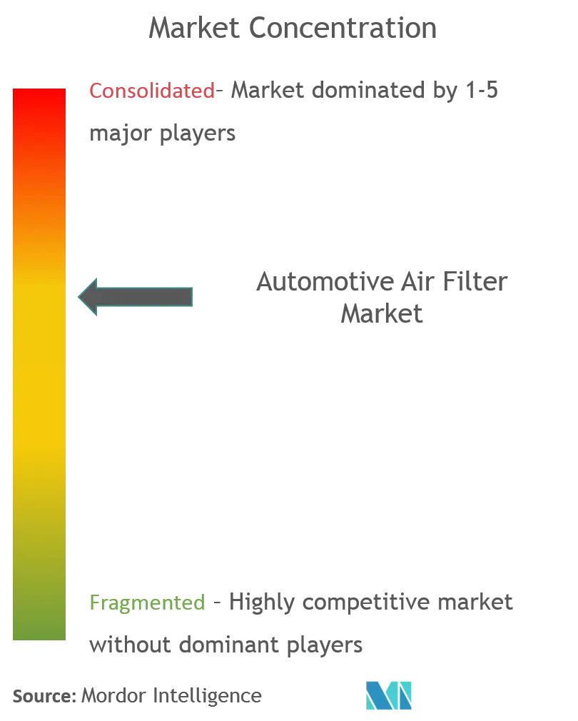 تركيز سوق فلتر هواء السيارات