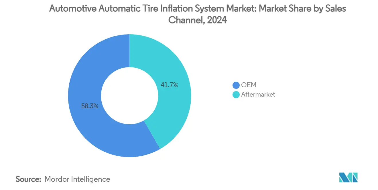 Automotive Automatic Tire Inflation System Market: Market Share by Sales Channel