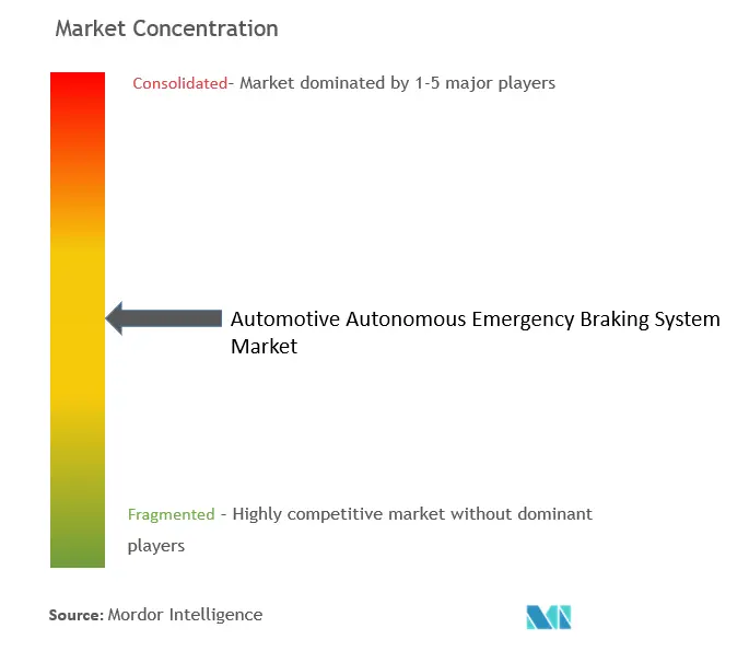 Automotive Autonomous Emergency Braking System Market Concentration