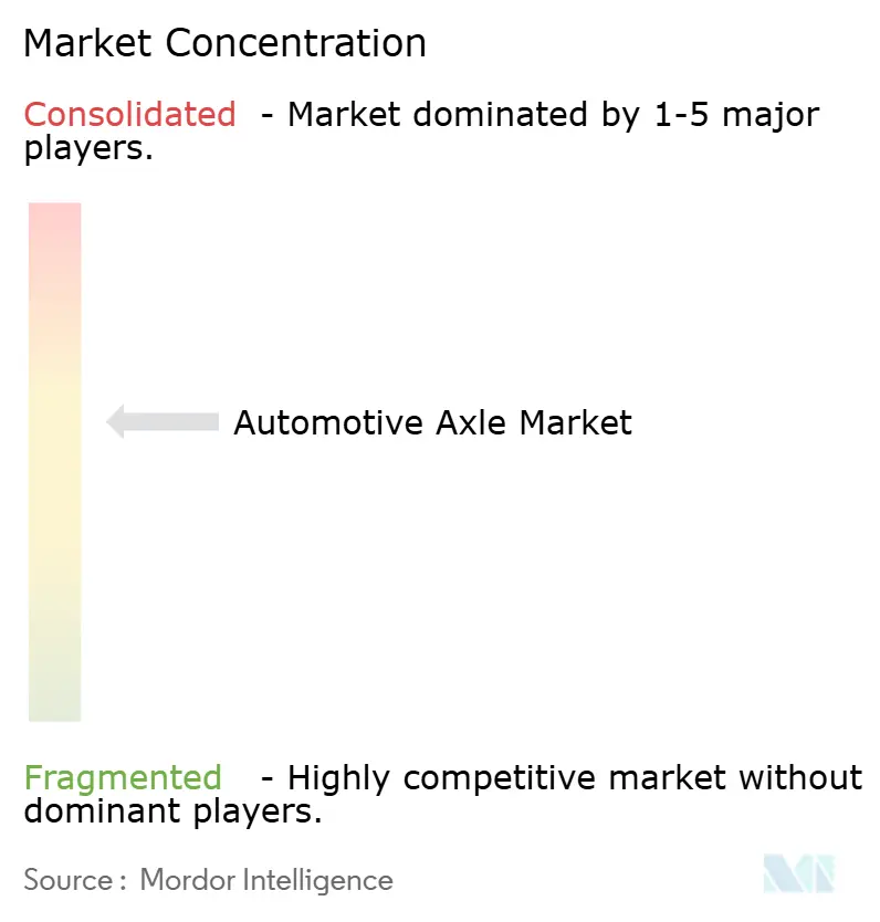 Marktkonzentration im Automotive-Axle-Markt